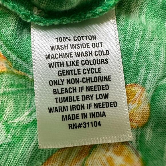 Crown & Ivy Floral Ruffle Short Sleeves Green Yellow Bundle Size XL - Picture 5 of 8